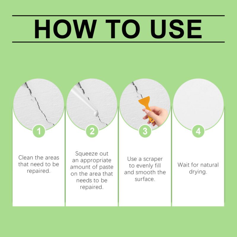 Jakehoe Wall Repair Kit: Long-Lasting Household Hole & Crack Fix - Image 6
