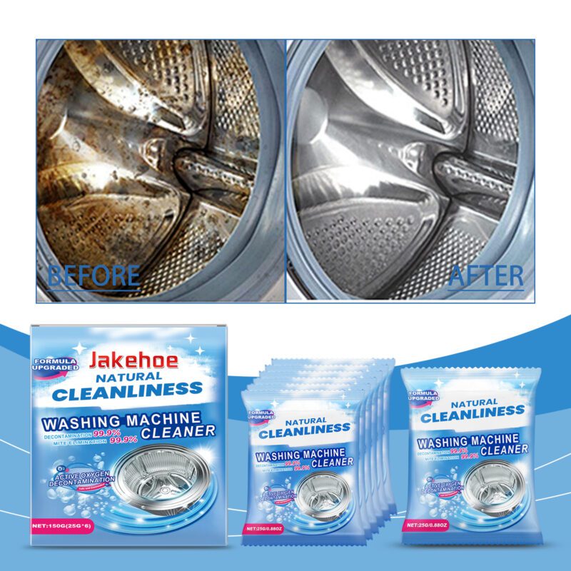 Jakehoe Washing Machine Cleaner Powder: Odor Remover, Safe & Effective Household Cleaning - Image 2