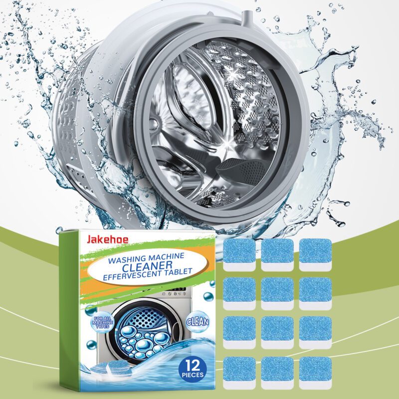 Jakehoe Washing Machine Cleaner Sheets - Multi-Purpose, Long-Lasting Drum Care with Odor Elimination - Image 2
