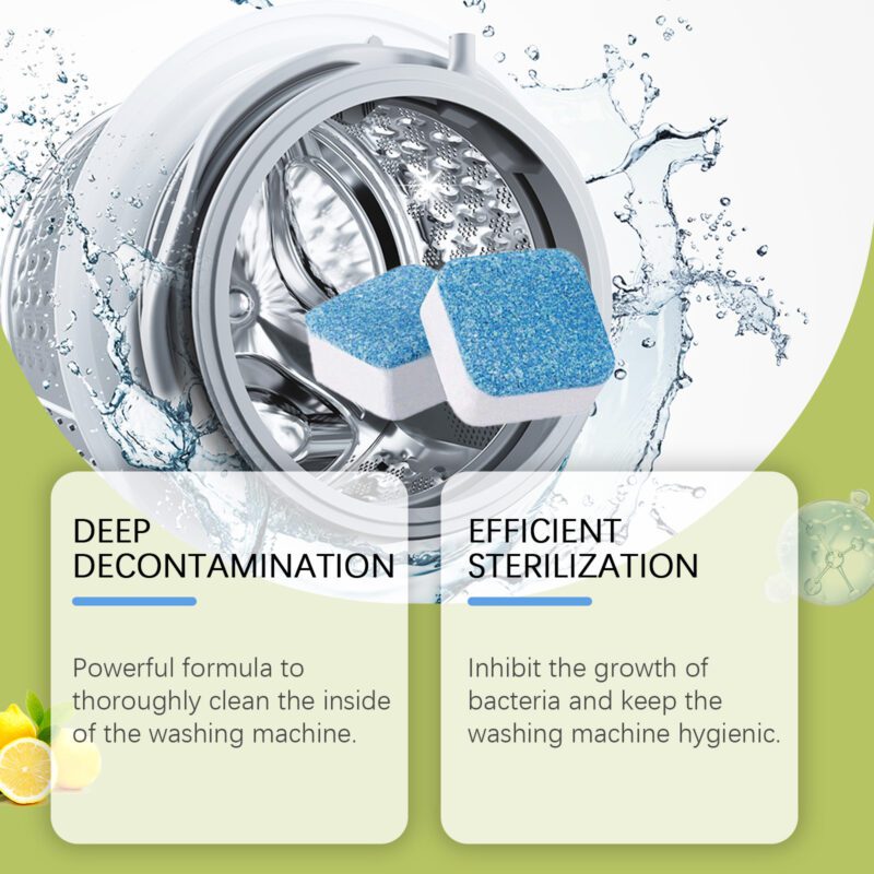 Jakehoe Washing Machine Cleaner Sheets - Multi-Purpose, Long-Lasting Drum Care with Odor Elimination - Image 4