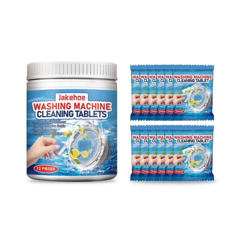 Jakehoe Washing Machine Cleaner Sheets: Tank Deep Clean, Odor Remover, Safe & Long-Lasting