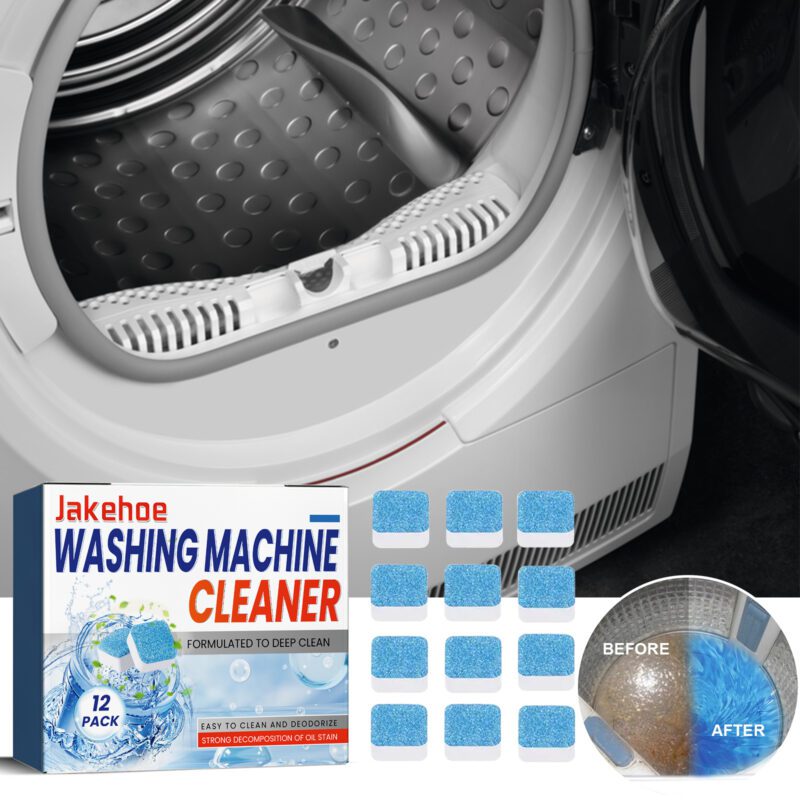 Jakehoe Washing Machine Cleaner Tablets – Deep-Clean, Odor-Removing, Drum-Safe - Image 2