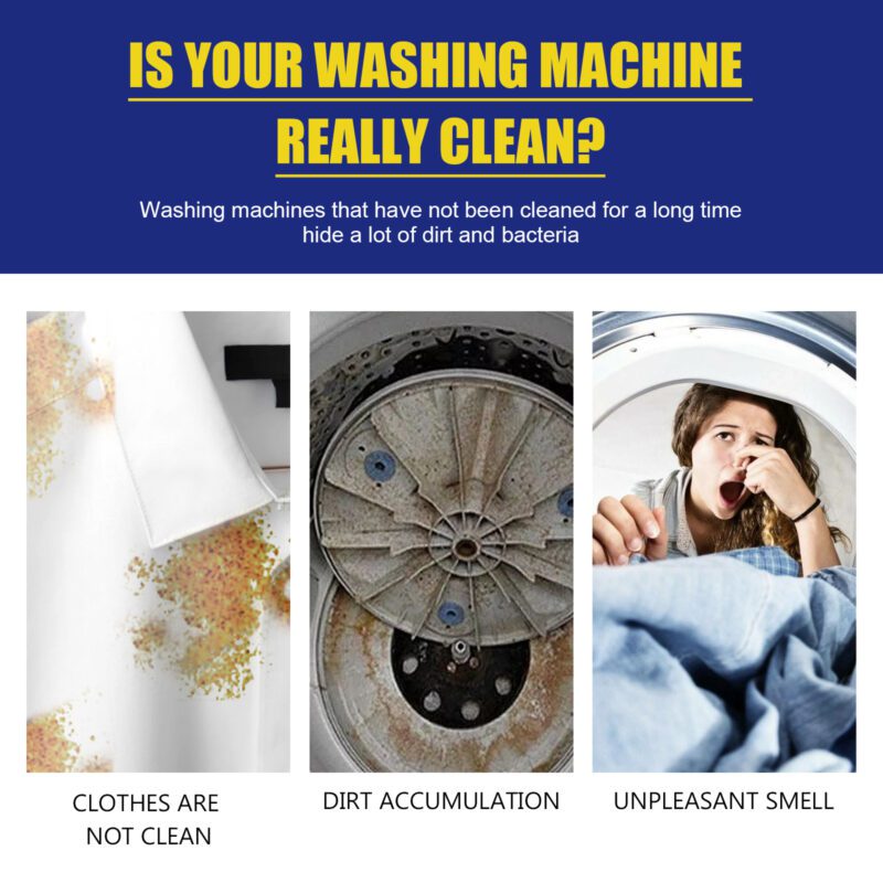 Jakehoe Washing Machine Cleaner Tablets – Deep-Clean, Odor-Removing, Drum-Safe - Image 3