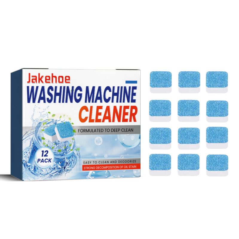 Jakehoe Washing Machine Cleaner Tablets – Deep-Clean, Odor-Removing, Drum-Safe