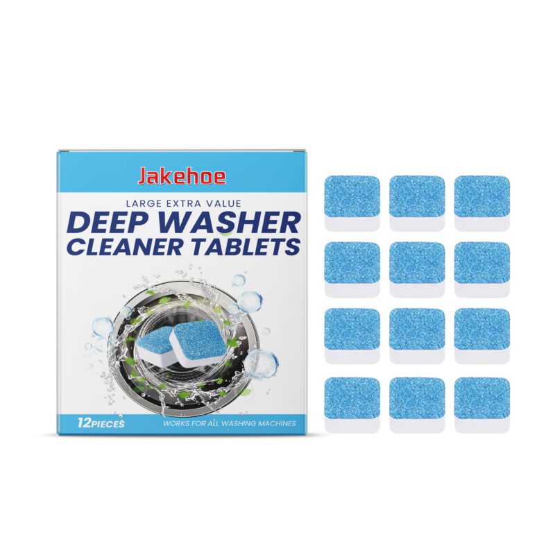 Jakehoe Washing Machine Effervescent Cleaner: Deep Clean, Odor Removal, Long-Lasting