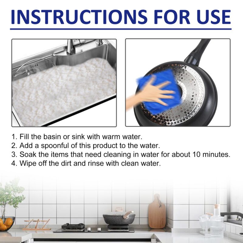 Jaysuing All-Purpose Cleaning Powder - Kitchen Stain Remover, Safe Surface Care - Image 6