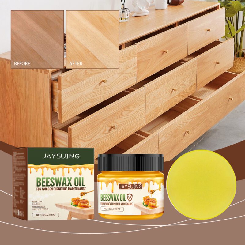 Jaysuing Beeswax Wood Oil: Long-Lasting Furniture Protector, Safe & Glossy - Image 2