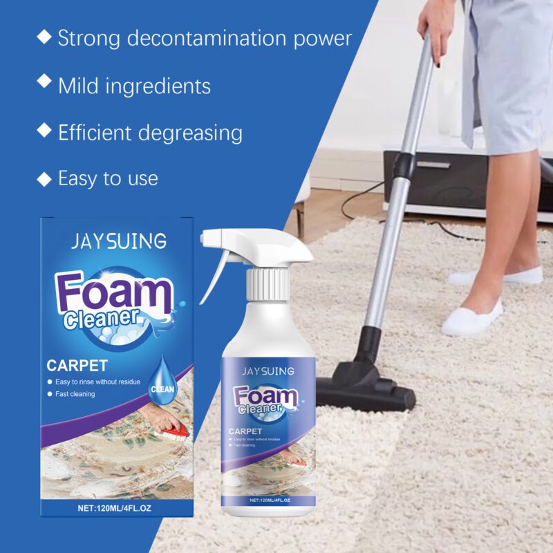 Jaysuing Carpet Foam Cleaner: Multi-Purpose Stain Remover, Safe for Fabrics - Image 3
