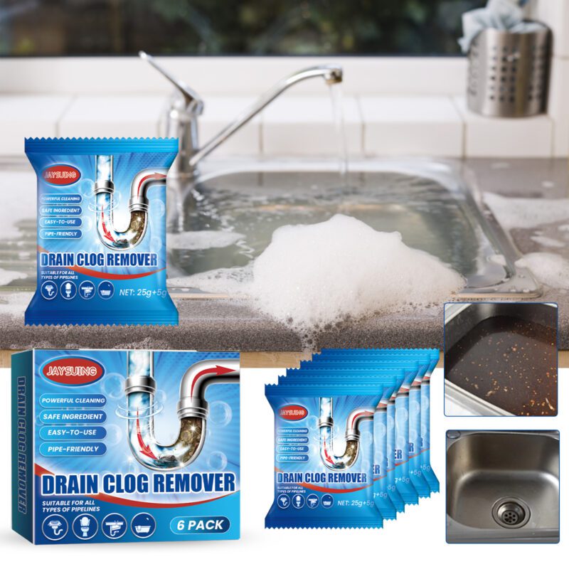 Jaysuing Drain Cleaner Powder – Toilet & Kitchen Drain Unclogger, Deodorizing, Effective - Image 2