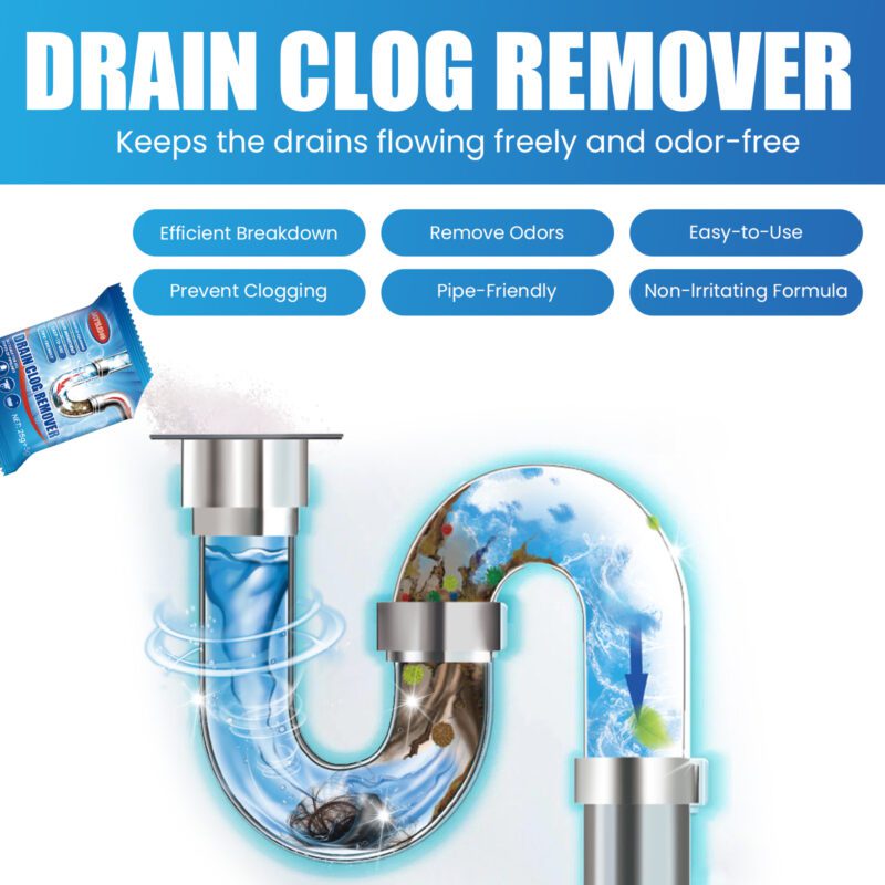 Jaysuing Drain Cleaner Powder – Toilet & Kitchen Drain Unclogger, Deodorizing, Effective - Image 4