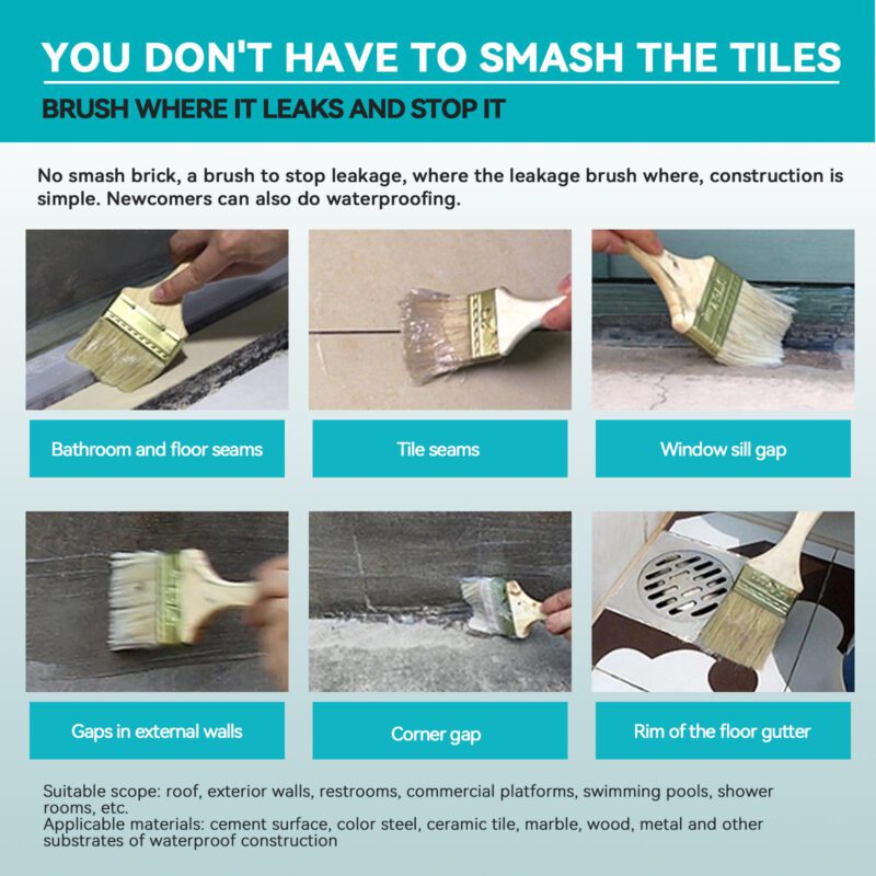 Jaysuing Household Waterproof Adhesive: Multi-Purpose Leak Repair, Surface-Safe, Long-Lasting - Image 4