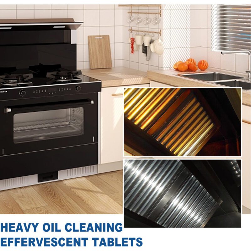Jaysuing Kitchen Cleaning Tablets (Box Set): Multi-Purpose Heavy Oil Effervescent Stain Remover - Image 3