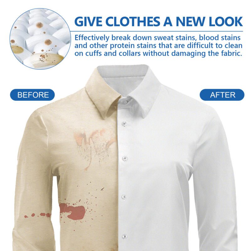 Jaysuing Laundry Stain Remover: Multi-Purpose, Fabric-Safe, Oil/Blood/Perspiration Stain Remover - Image 3