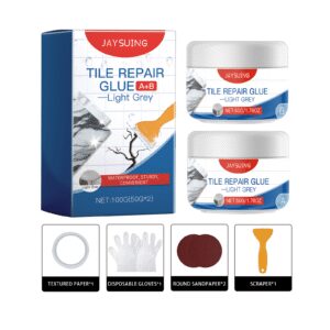 Jaysuing Light Gray Tile Repair Adhesive: Waterproof, Long-Lasting Gap Filler for Household Tiles