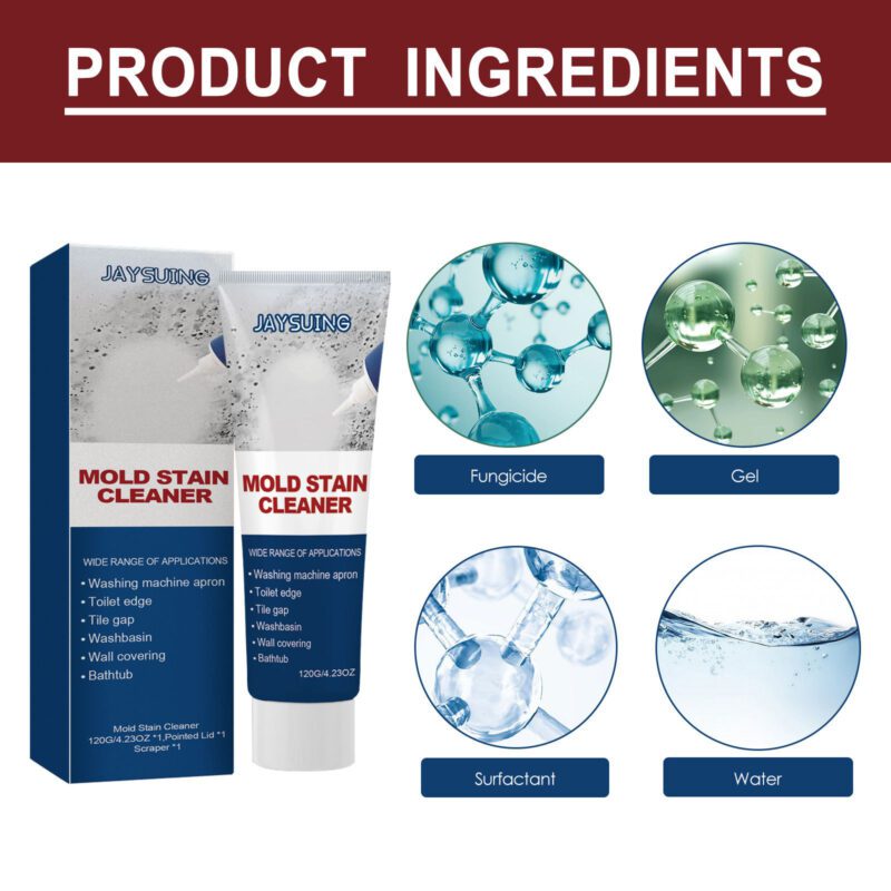 Jaysuing Mildew Removal Gel | Household Bathroom Kitchen Cleaner, Surface-Safe & Long-Lasting - Image 5