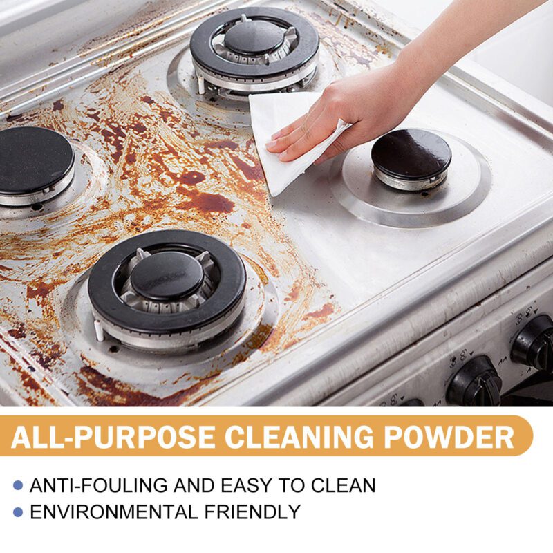 Jaysuing Multi-Purpose Cleaning Powder: Kitchen Rust & Oil Stain Remover, Long-Lasting - Image 3