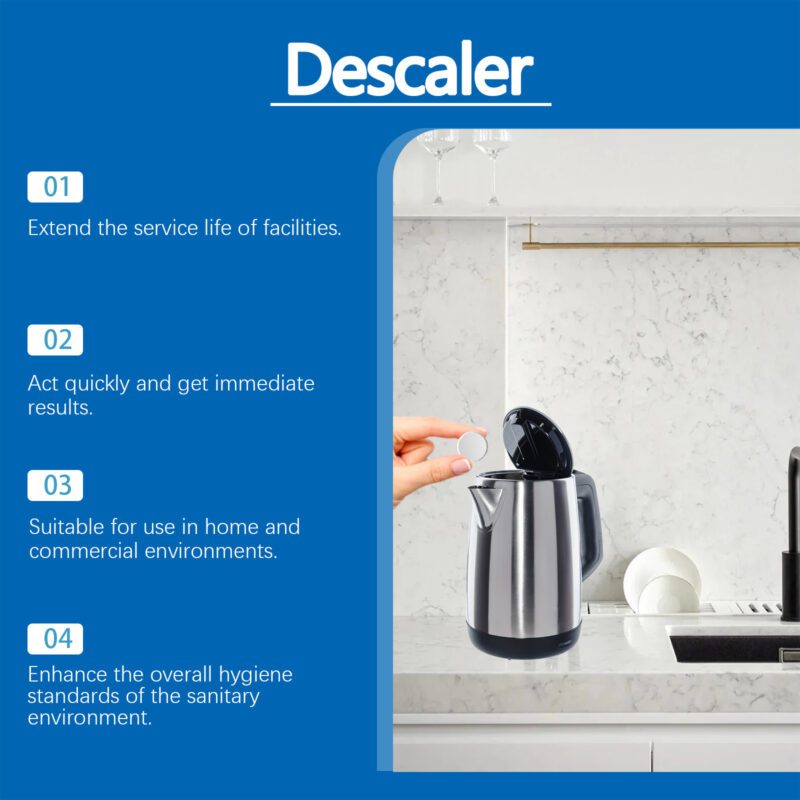 Jaysuing Multi-Purpose Descaling Cleaning Tablets | Kitchen Bathroom Surface-Safe Stain Remover - Image 4
