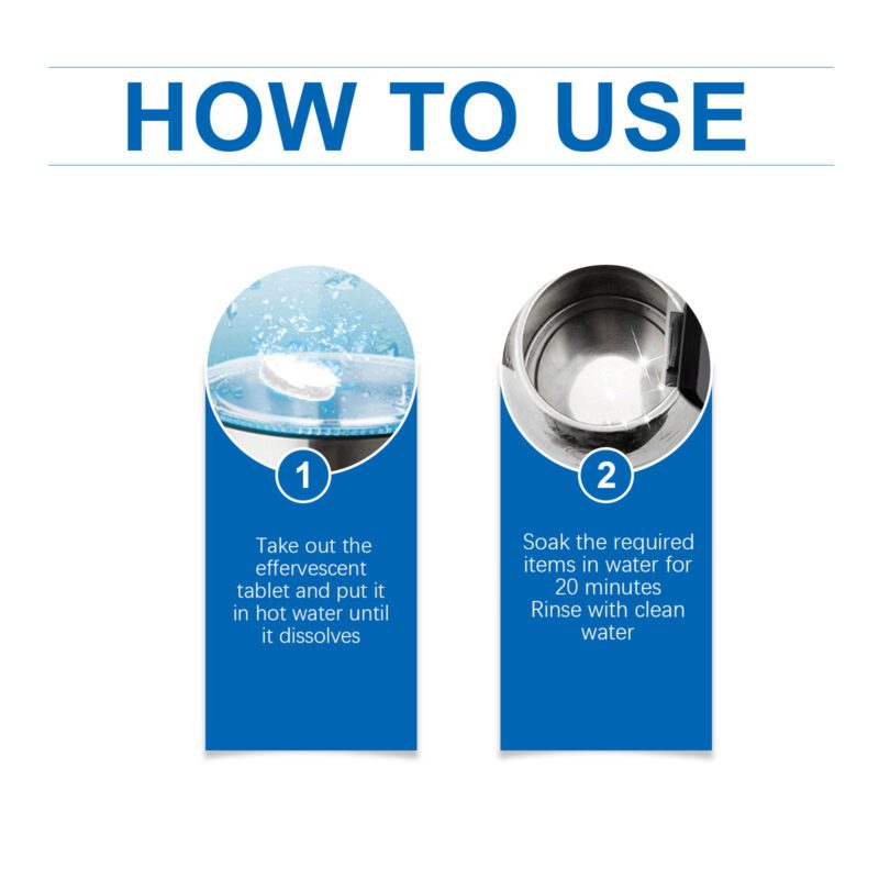 Jaysuing Multi-Purpose Descaling Cleaning Tablets | Kitchen Bathroom Surface-Safe Stain Remover - Image 6