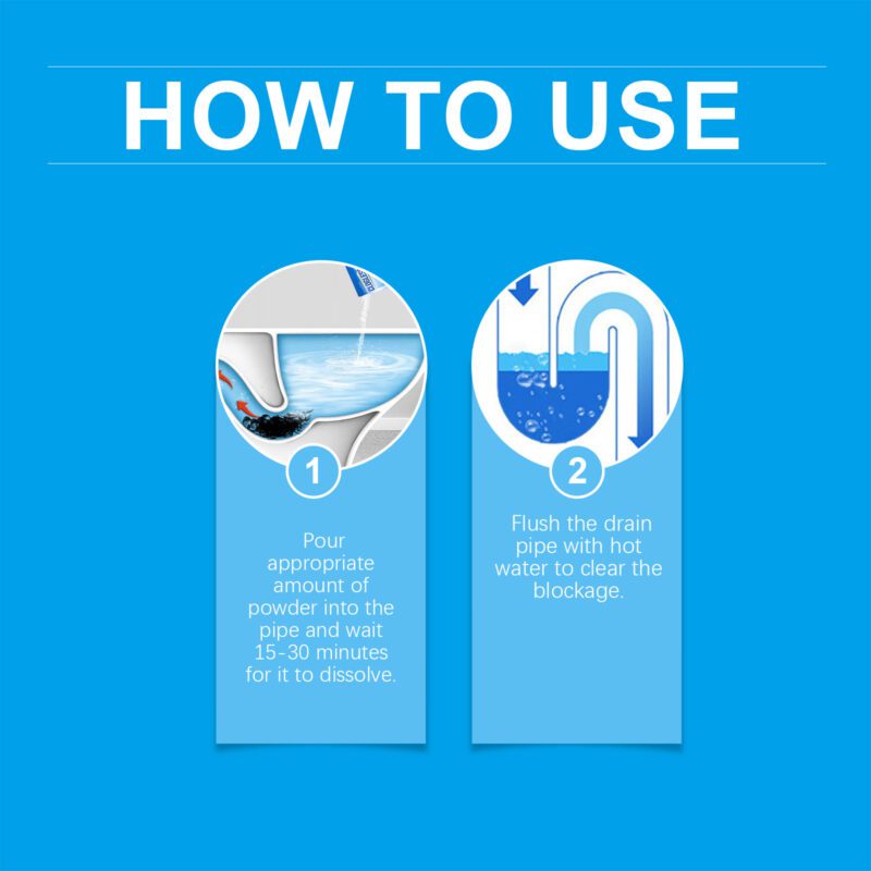 Jaysuing Multi-Purpose Drain Cleaner Powder - Kitchen/Bath Grease Dissolver, Surface-Safe - Image 6