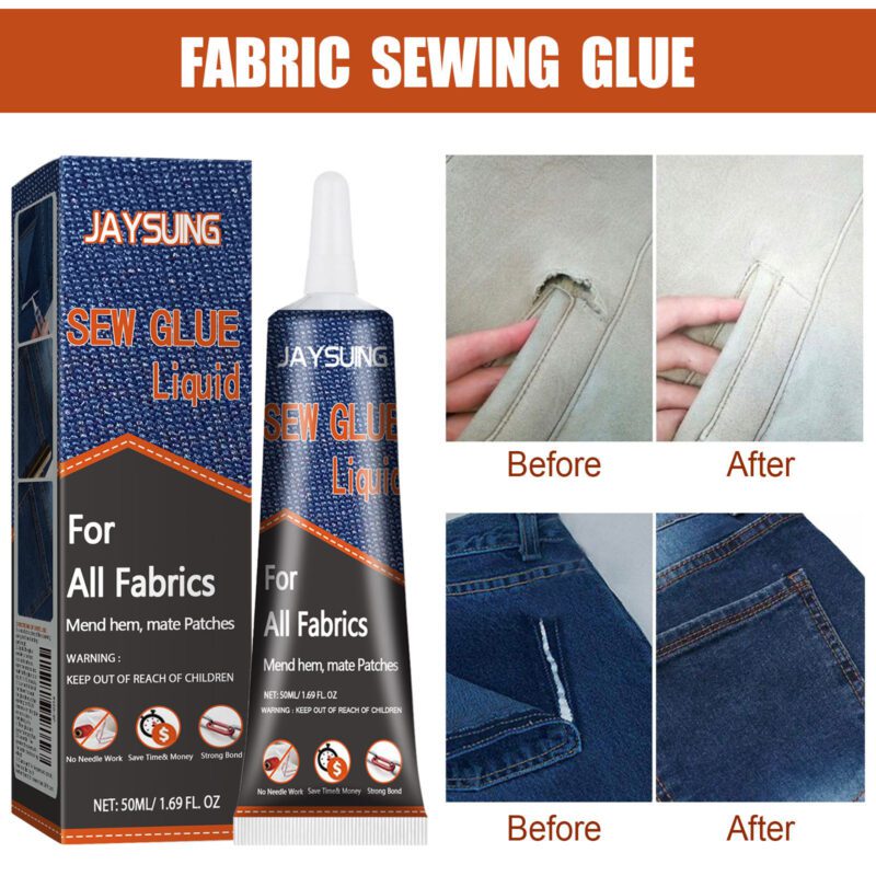 Jaysuing Multi-Purpose Fabric Glue - Furniture Upholstery Repair, Safe Long-Lasting Adhesive - Image 3
