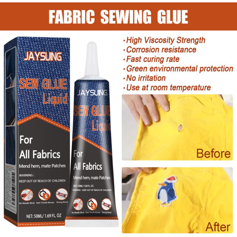 Jaysuing Multi-Purpose Fabric Glue - Furniture Upholstery Repair, Safe Long-Lasting Adhesive - Image 4