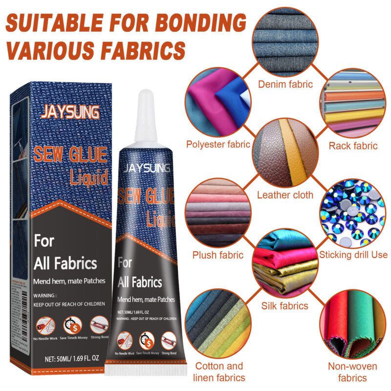 Jaysuing Multi-Purpose Fabric Glue - Furniture Upholstery Repair, Safe Long-Lasting Adhesive - Image 5