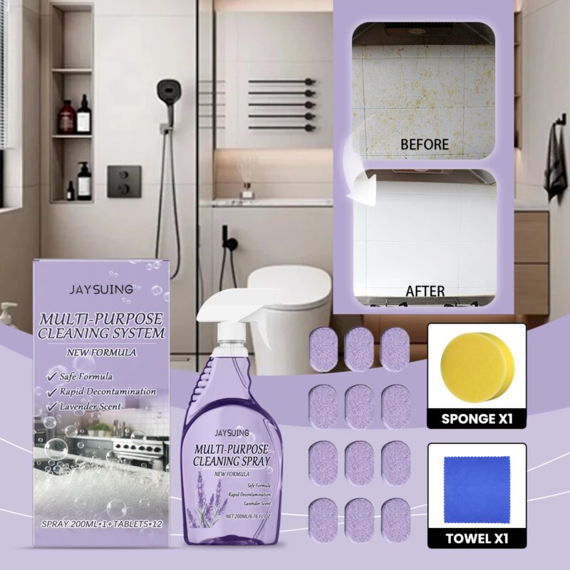 Jaysuing Multi-Purpose Household Cleaner: Kitchen Bathroom Floor Care, Long-Lasting Surface Safe - Image 2
