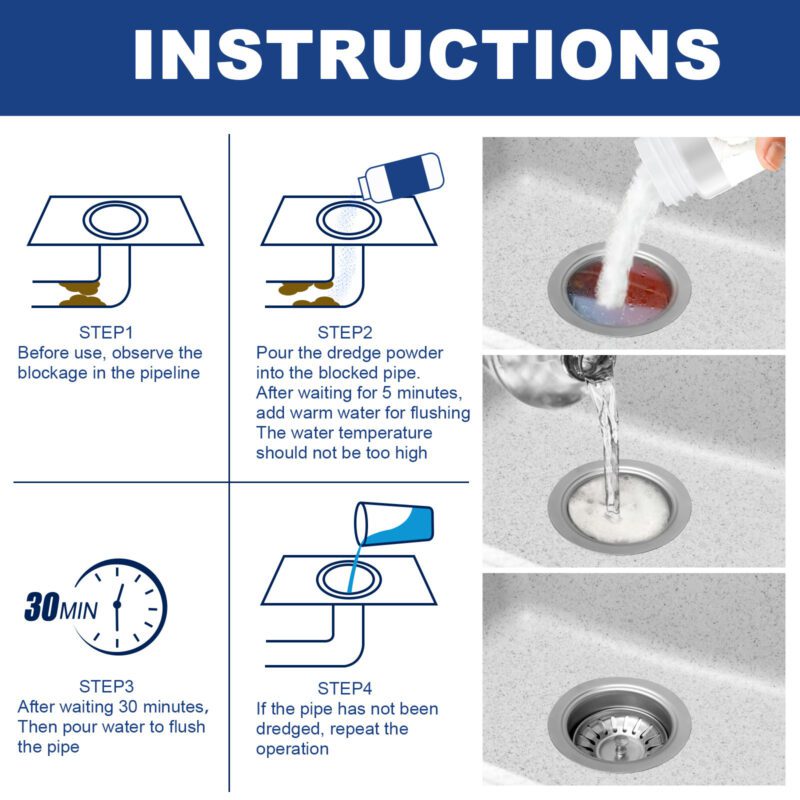 Jaysuing Multi-Purpose Household Drain Cleaner - Safe, Long-Lasting Pipe Unclogger - Image 6