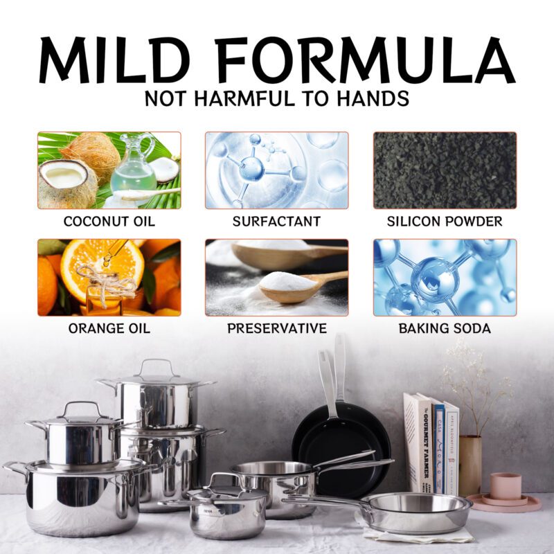Jaysuing Multi-Purpose Kitchen Cleaning Kit: Stainless Steel Rust Remover, Long-Lasting, Surface-Safe - Image 5