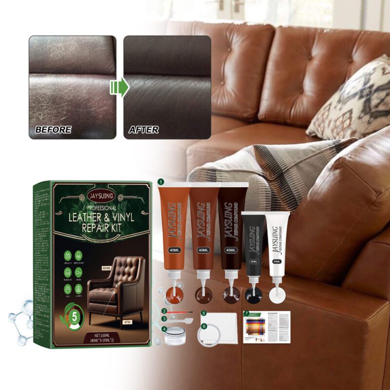 Jaysuing Multi-Purpose Leather Repair Kit: Anti-Cracking Furniture Maintenance, Safe Care - Image 3