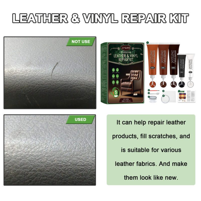 Jaysuing Multi-Purpose Leather Repair Kit: Anti-Cracking Furniture Maintenance, Safe Care - Image 4