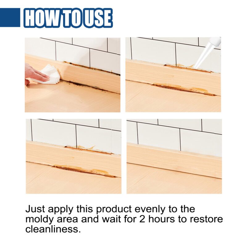 Jaysuing Multi-Purpose Mildew Removal Gel | Kitchen Bathroom Tile Mold Stain Cleaner - Image 6
