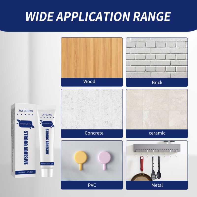 Jaysuing Multi-Purpose Nail-Free Adhesive: Strong, Safe Household Mounting Glue - Image 4