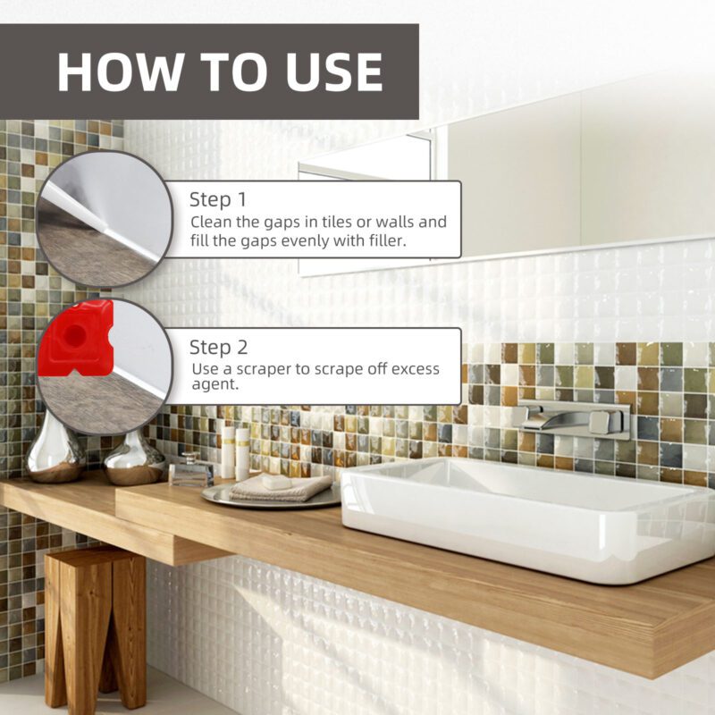Jaysuing Multi-Purpose Tile Refill Agent | Waterproof Mildew-Proof Sealant for Kitchen Bathroom - Image 8