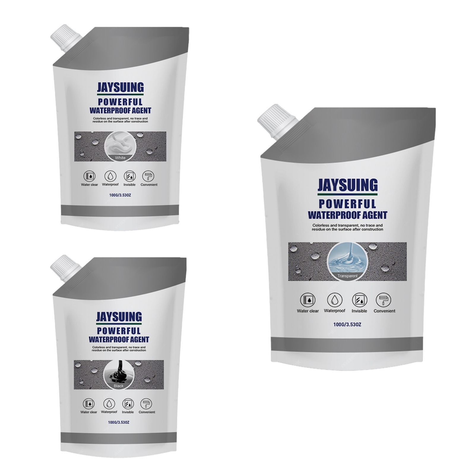 Jaysuing Multi-Purpose Waterproof Glue – Bathroom Leak Repair, Surface-Safe, Long-Lasting