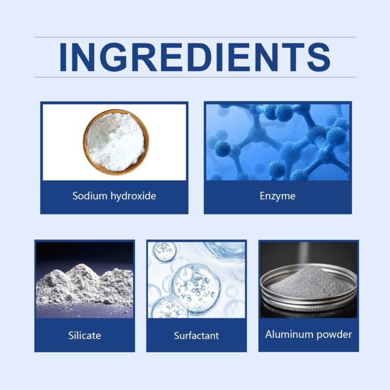 Jaysuing Pipe Dredge Powder: Kitchen Bathroom Clog Remover, Safe Multi-Purpose Drain Cleaner - Image 5