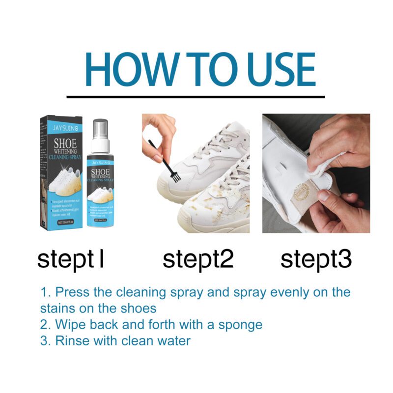 Jaysuing Shoe Brightening Spray: Portable Household Shoe Stain Remover - Image 6