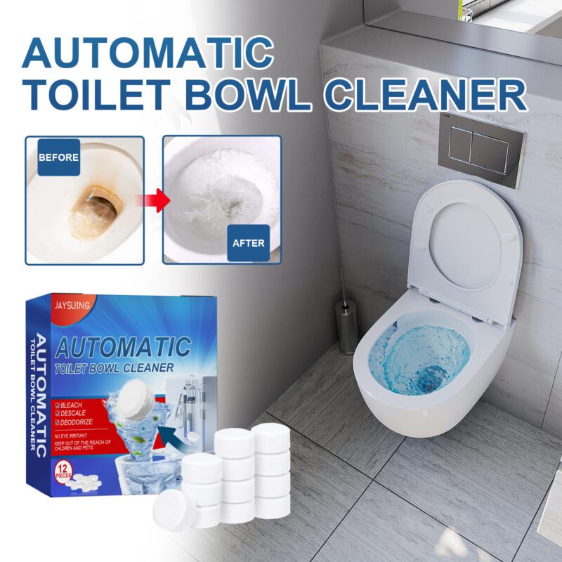 Jaysuing Toilet Cleaning Tablets: Effervescent Odor Remover, Descaling & Long-Lasting - Image 2