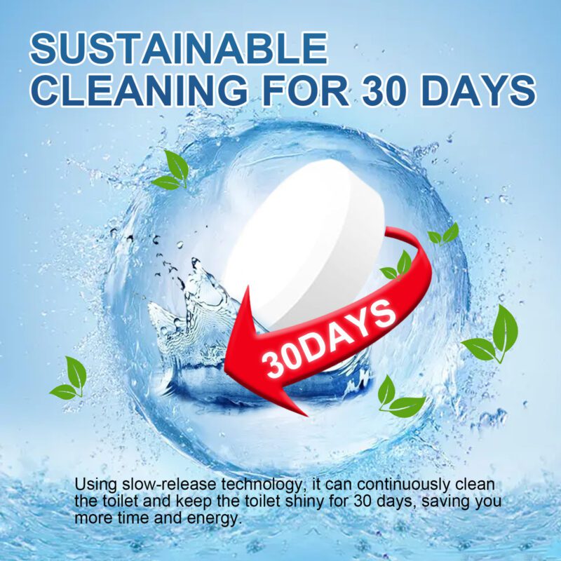 Jaysuing Toilet Cleaning Tablets: Effervescent Odor Remover, Descaling & Long-Lasting - Image 3