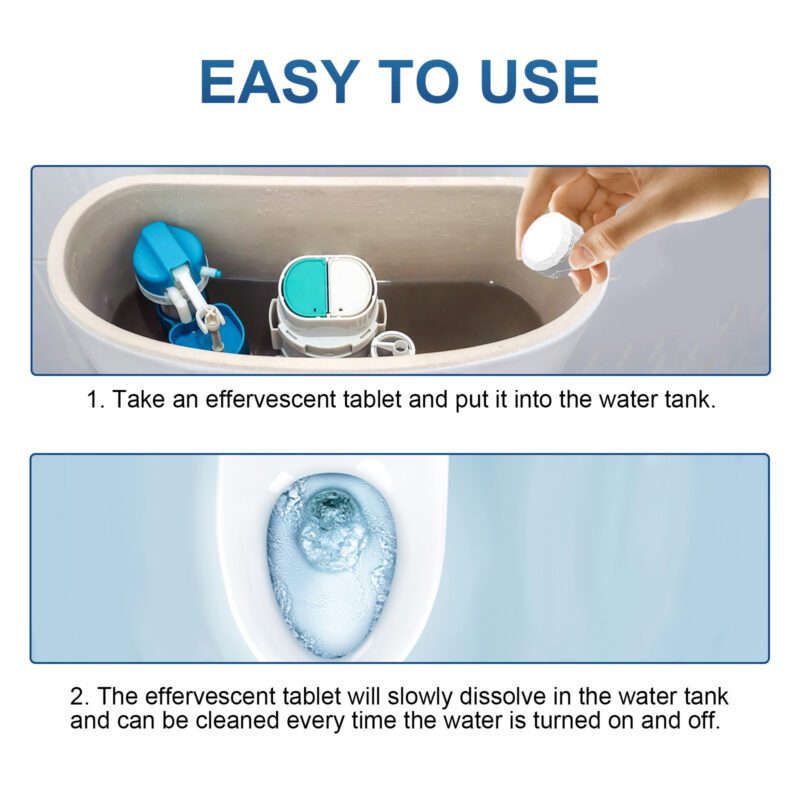 Jaysuing Toilet Cleaning Tablets: Effervescent Odor Remover, Descaling & Long-Lasting - Image 6