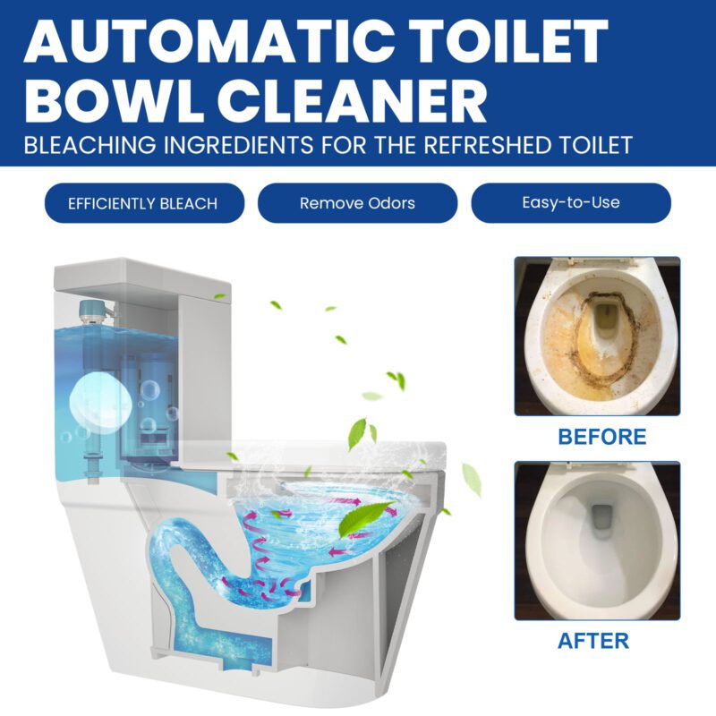Jaysuing Toilet Effervescent Cleaning Tablets: Descaling, Deodorizing, Surface-Safe - Image 4