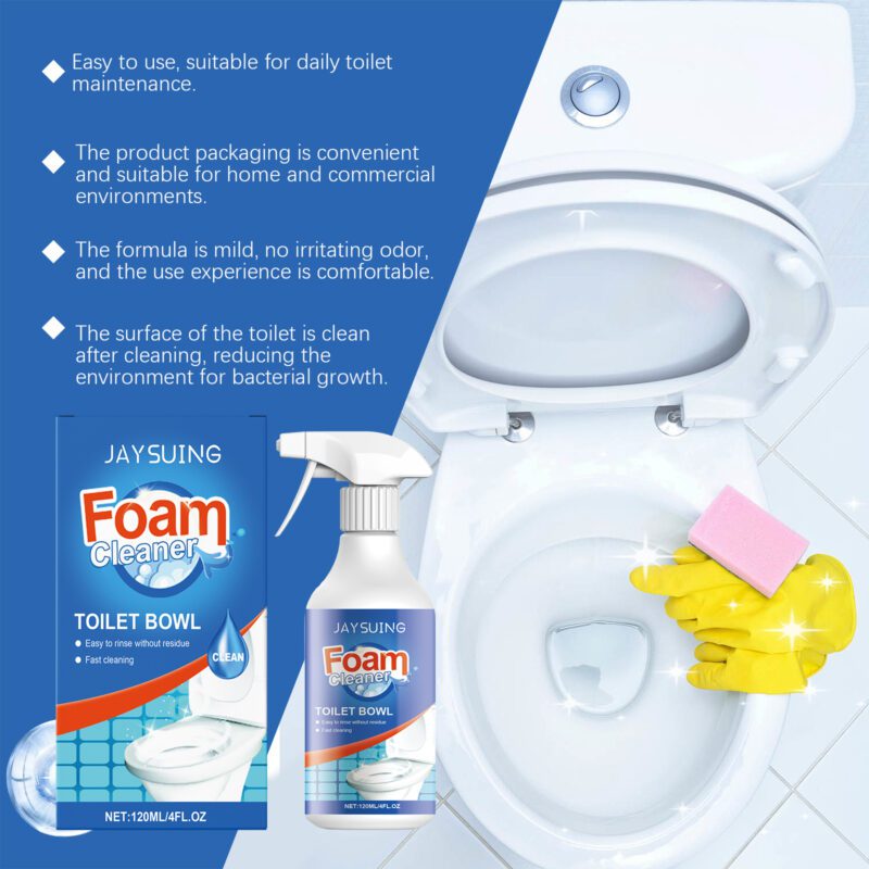 Jaysuing Toilet Foam Cleaner: Bathroom Stain Remover, Deodorant & Safe Household Cleaner - Image 3