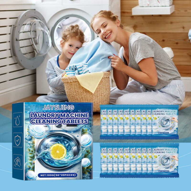 Jaysuing Washing Machine Cleaner Tablets: Effervescent, Long-Lasting, Safe for Surfaces - Image 2