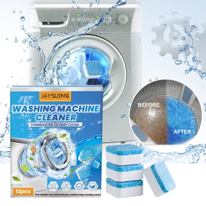 Jaysuing Washing Machine Cleaning Tablets: Deep Clean, Odor Remover, Household Cleaner - Image 2