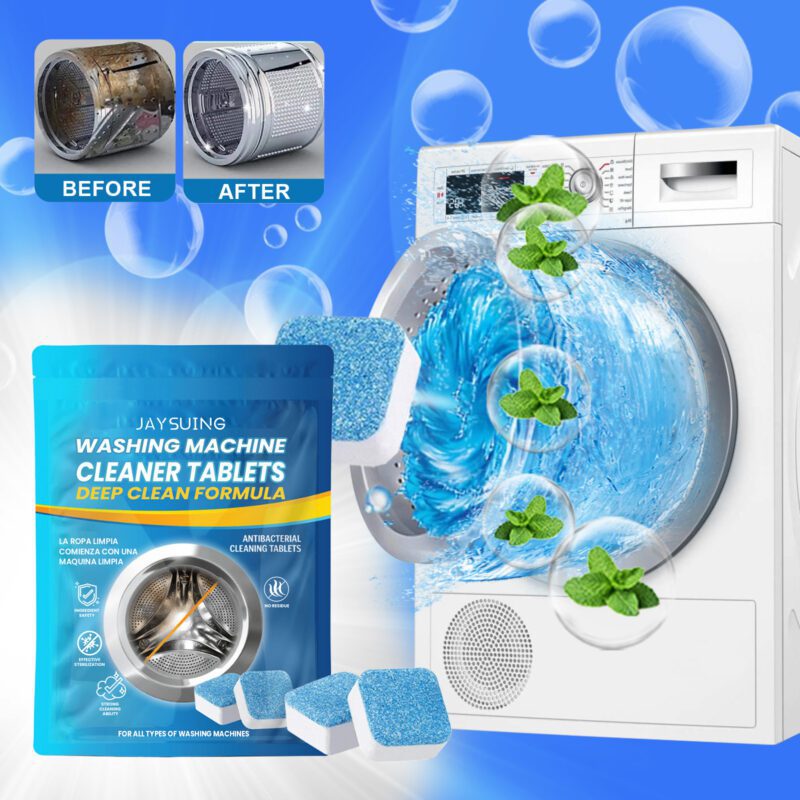 Jaysuing Washing Machine Deep Cleaning Tablets | Long-Lasting, Surface-Safe Laundry Drum Cleaner - Image 2