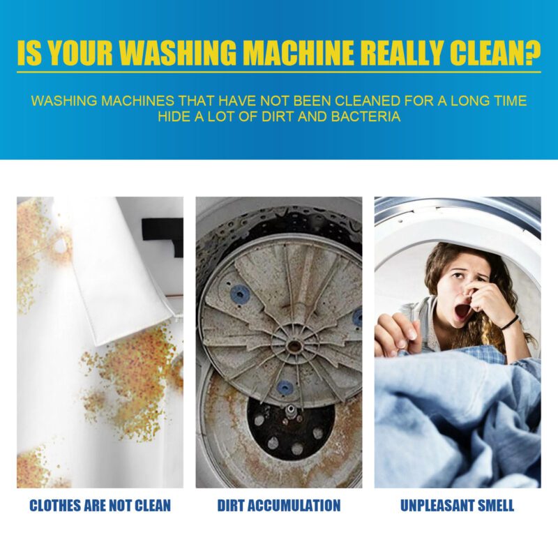 Jaysuing Washing Machine Deep Cleaning Tablets | Long-Lasting, Surface-Safe Laundry Drum Cleaner - Image 3