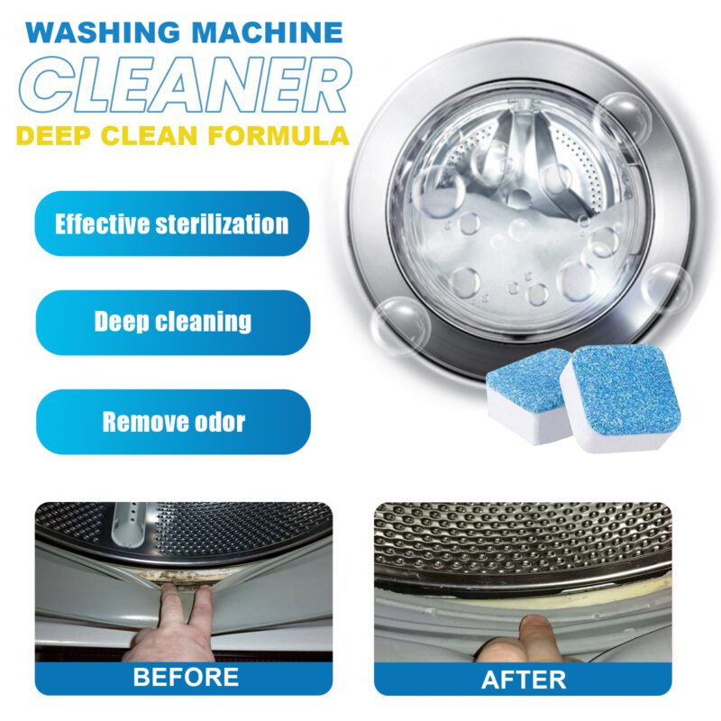 Jaysuing Washing Machine Deep Cleaning Tablets | Long-Lasting, Surface-Safe Laundry Drum Cleaner - Image 4