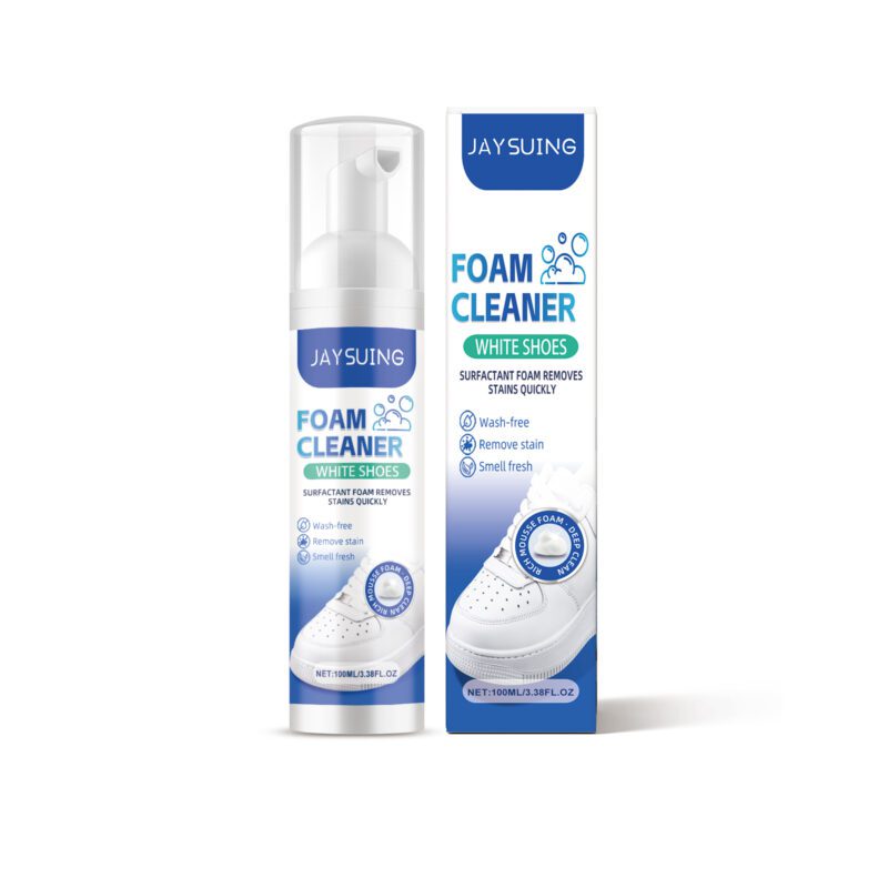 Jaysuing White Shoe Foam Cleaner: Household Shoe Care, Long-Lasting Whitening