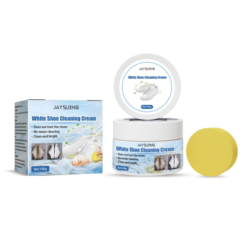 Jaysuing White Shoes Cleaning Cream - Household Shoe Whitener, Long-Lasting Stain Remover - Image 2