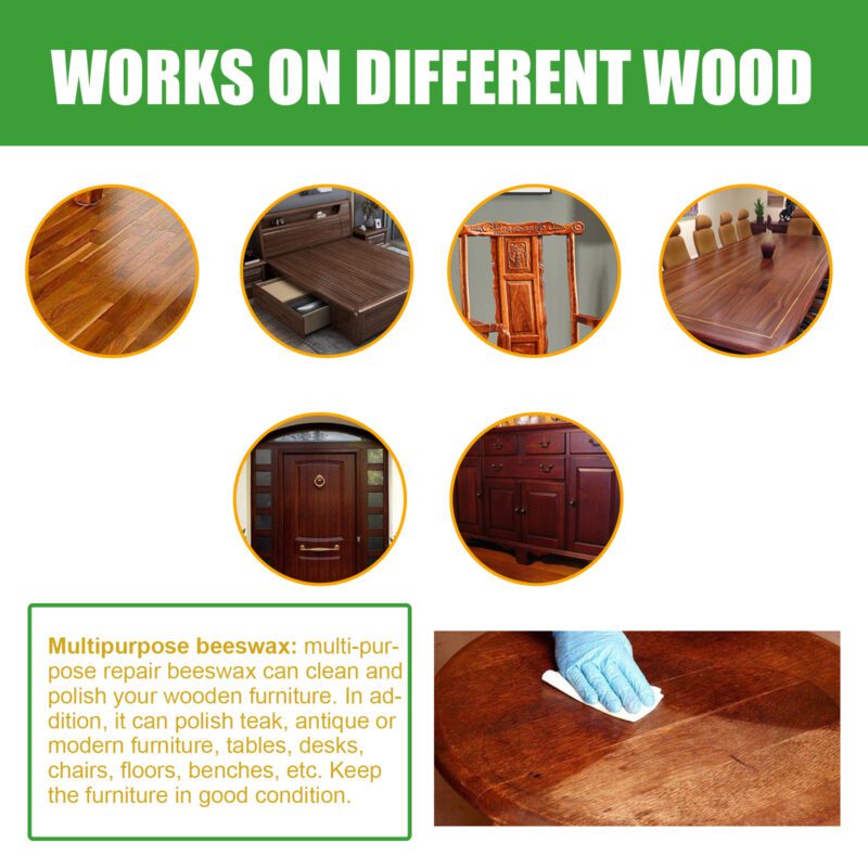 Jaysuing Wood Scratch Repair Beeswax - Multi-Purpose Furniture & Floor Polish, Surface-Safe - Image 4